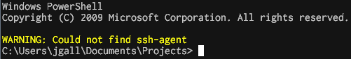 Could not find ssh-agent