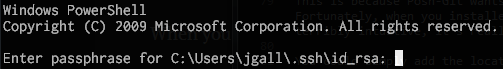 ssh-agent - enter passphrase